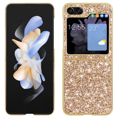 SKALO Samsung Z Flip6 Glitter TPU Cover - Guld