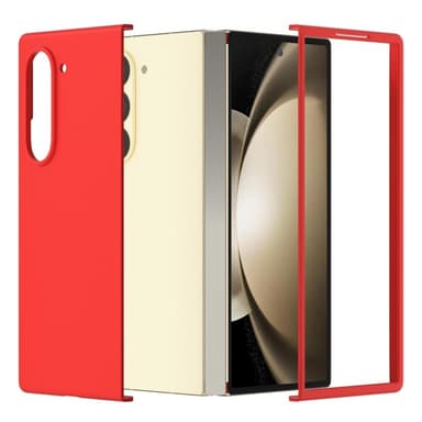SKALO Samsung Z Fold6 Ultratynd Skin-touch Fold Cover - Rød