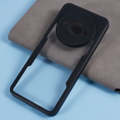 SKALO Xiaomi Redmi A3 Stødsikker Clear Hybrid Cover + Skaermbeskyttelse - Sort