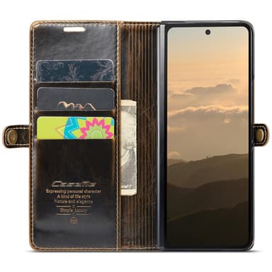 CaseMe Samsung Z Fold6 Pungetui - Brun