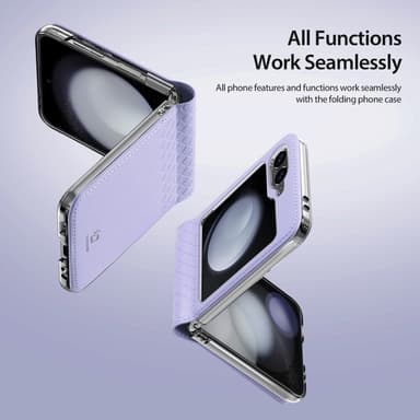 DUX DUCIS Samsung Z Flip6 Bril-Series Fold Cover - Lilla