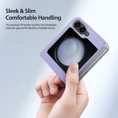 DUX DUCIS Samsung Z Flip6 Bril-Series Fold Cover - Lilla