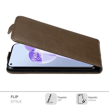 OnePlus 9RT 5G Pungetui Flip Cover (Brun)