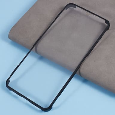 SKALO Xiaomi Redmi A3 Stødsikker Clear Hybrid Cover + Skaermbeskyttelse - Sort