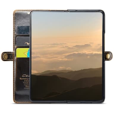 CaseMe Samsung Z Fold6 Pungetui - Brun