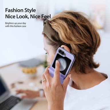 DUX DUCIS Samsung Z Flip6 Bril-Series Fold Cover - Lilla