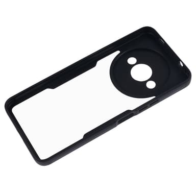 SKALO Xiaomi Redmi A3 Stødsikker Clear Hybrid Cover + Skaermbeskyttelse - Sort