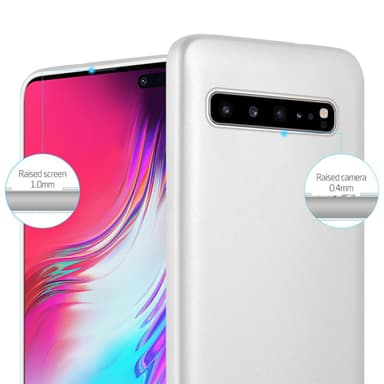 Samsung Galaxy S10 5G Cover Etui Case (Sølv)