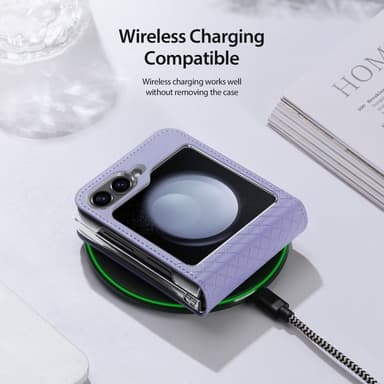 DUX DUCIS Samsung Z Flip6 Bril-Series Fold Cover - Lilla