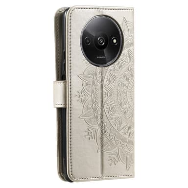 SKALO Xiaomi Redmi A3 Mandala Flip Cover - Guld
