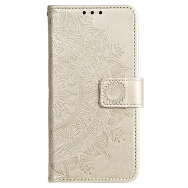 SKALO Xiaomi Redmi A3 Mandala Flip Cover - Guld