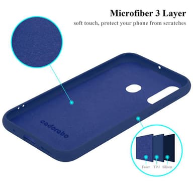 Samsung Galaxy A60 / M40 Cover Etui Case (Blå)