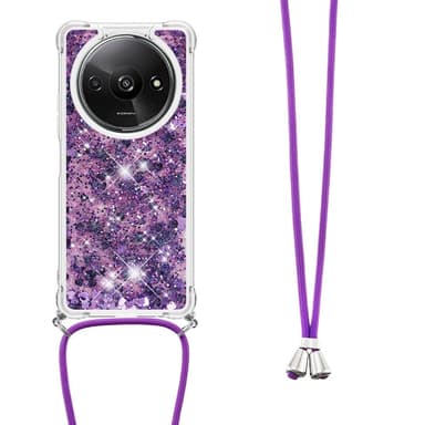 SKALO Xiaomi Redmi A3 Kvicksand Glitter Mobile Collar - Lilla