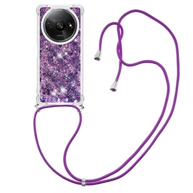 SKALO Xiaomi Redmi A3 Kvicksand Glitter Mobile Collar - Lilla