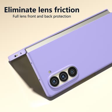 SKALO Samsung Z Fold6 Ultratynd Skin-touch Fold Cover - Lilla