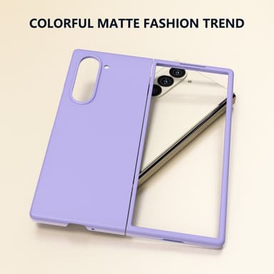 SKALO Samsung Z Fold6 Ultratynd Skin-touch Fold Cover - Lilla