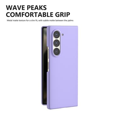 SKALO Samsung Z Fold6 Ultratynd Skin-touch Fold Cover - Lilla