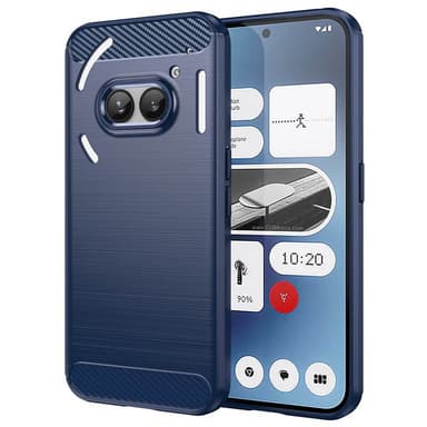 Børstet silikone cover Nothing Phone 2a Plus - Blå