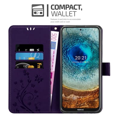 Nokia X10 / X20 Pungetui Cover Case (Lilla)