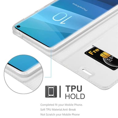 Cover Samsung Galaxy S10 4G Etui Case (Sølv)