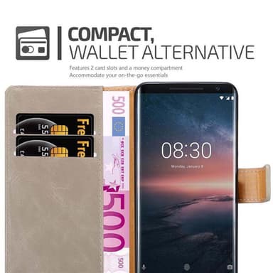Cover Nokia 8 Sirocco Etui Case (Brun)