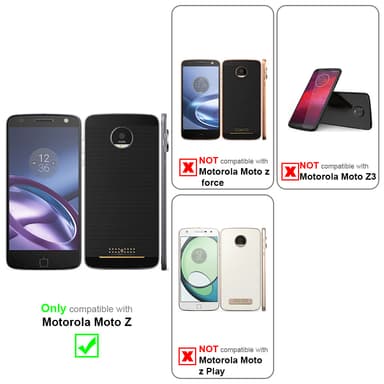 Motorola MOTO Z Cover Etui Case (Rød)
