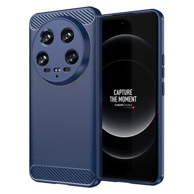 SKALO Xiaomi 14 Ultra 5G Armor Carbon Stødsikker TPU-cover - Blå