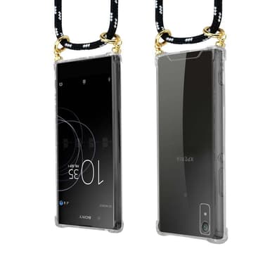 Sony Xperia XA1 Etui Cover Kæde (Sort)