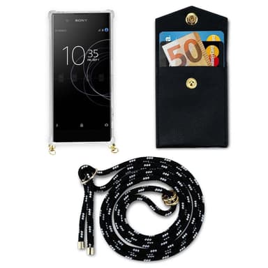 Sony Xperia XA1 Etui Cover Kæde (Sort)
