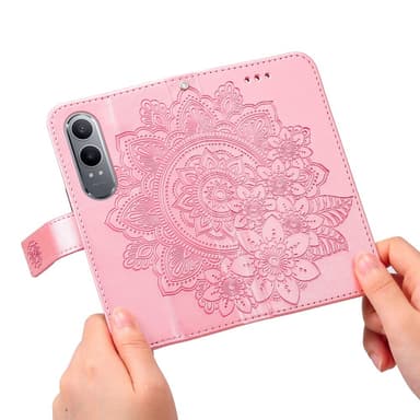 SKALO OnePlus Nord CE4 Lite 5G Mandala Flip Cover - Pink