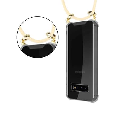 Samsung Galaxy S10 4G Etui Cover Kæde (Gul)