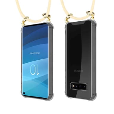Samsung Galaxy S10 4G Etui Cover Kæde (Gul)
