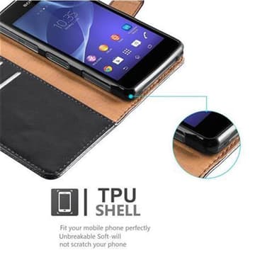 Cover Sony Xperia Z1 COMPACT Etui Case (Sort)