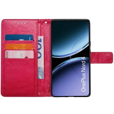 Wallet cover 3-kort OnePlus Nord 4 - Lyserød