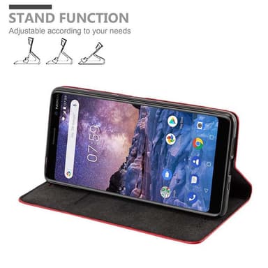 Nokia 7 PLUS Cover Etui Case (Rød)