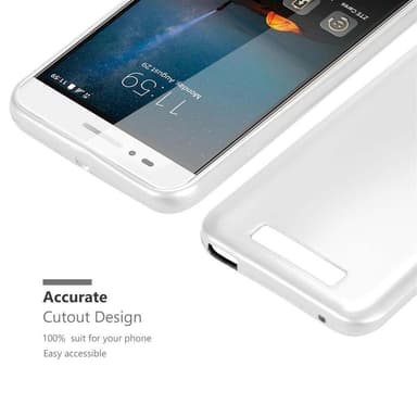 ZTE Blade A612 Cover Etui Case (Sølv)