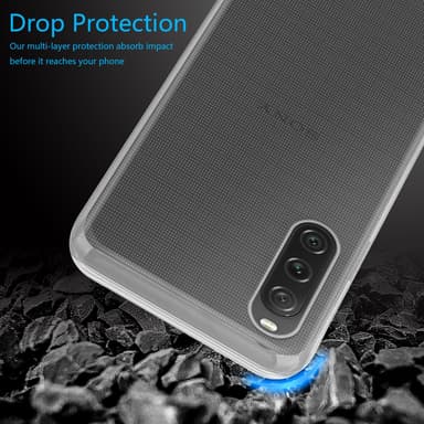 Sony Xperia 10 V Cover TPU Etui (Gennemsigtig)