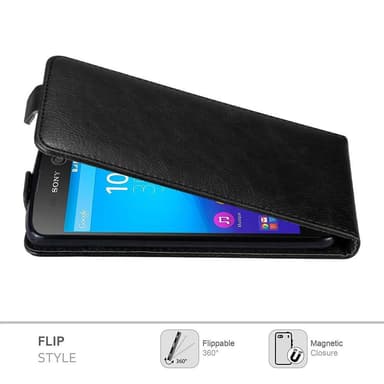 Sony Xperia M5 Pungetui Flip Cover (Sort)