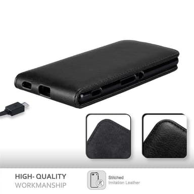 Sony Xperia M5 Pungetui Flip Cover (Sort)