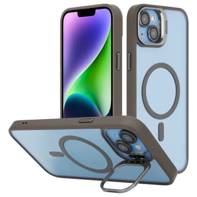 iPhone 14 PLUS Cover Case Etui kompatibel MagSafe (Grå)