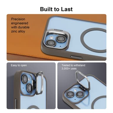 iPhone 14 PLUS Cover Case Etui kompatibel MagSafe (Grå)