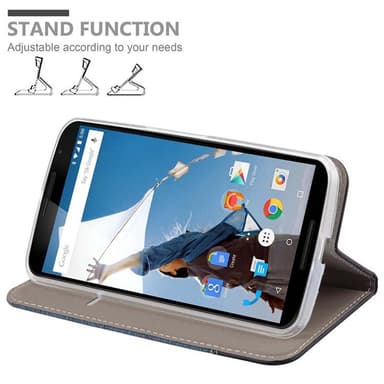 Motorola Google NEXUS 6 Pungetui Cover Case (Blå)