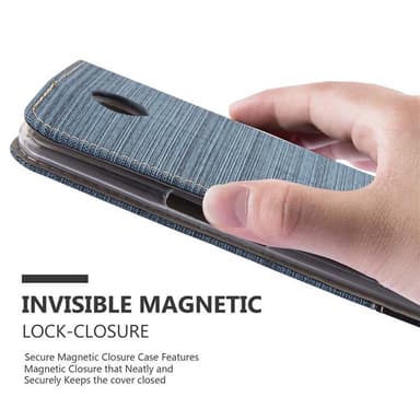 Motorola Google NEXUS 6 Pungetui Cover Case (Blå)