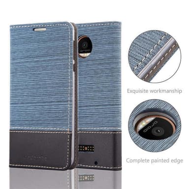 Motorola MOTO Z FORCE Pungetui Cover Case (Blå)