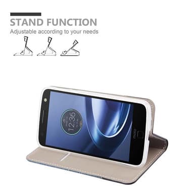 Motorola MOTO Z FORCE Pungetui Cover Case (Blå)