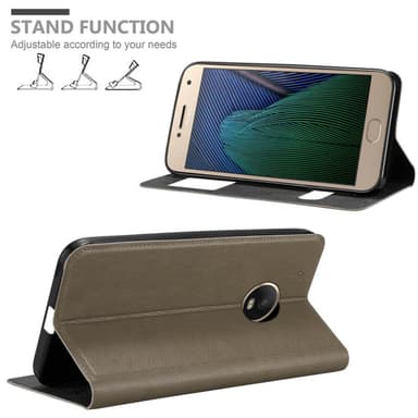 Pungetui Motorola MOTO G5 PLUS Cover Case (Brun)