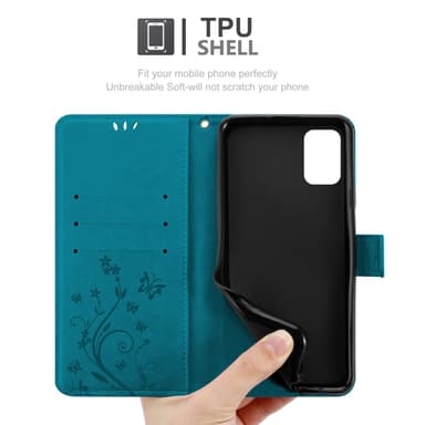Motorola MOTO G10 / G30 Pungetui Cover Case (Blå)