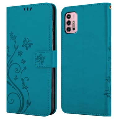 Motorola MOTO G10 / G30 Pungetui Cover Case (Blå)