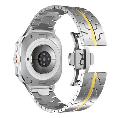 Iron Man rustfrit urrem Samsung Galaxy Watch Ultra (47mm) - Sølv/guld