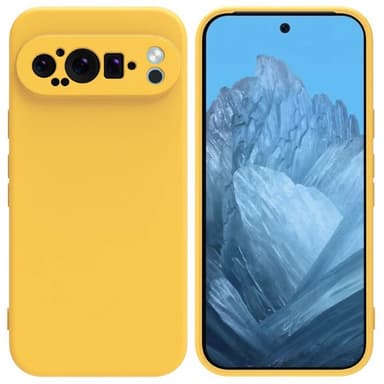 Liquid silikone cover Google Pixel 9 Pro - Gul